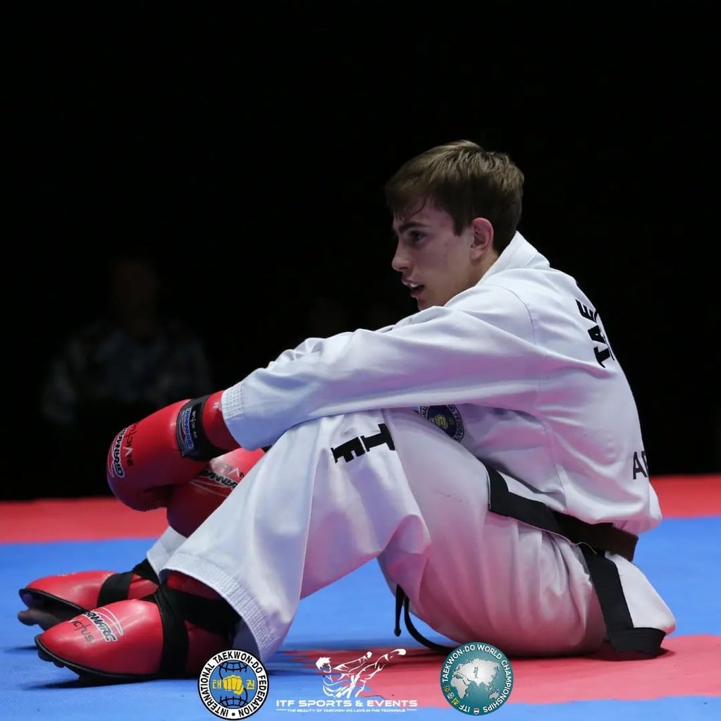 Pablo Aden, campeón mundial de taekwondo en Países Bajos.