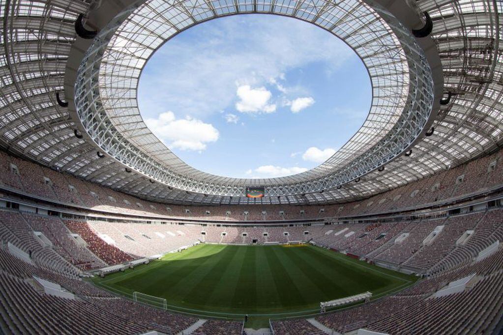 El Estadio Olímpico Luzhniki será sede del partido inaugural entre Rusia y Arabia Saudita. (Foto: AP)