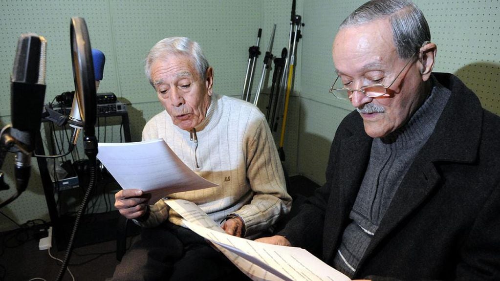 Tito Paz y Rubén Torri, dos maestros de la radio (La Voz archivo).