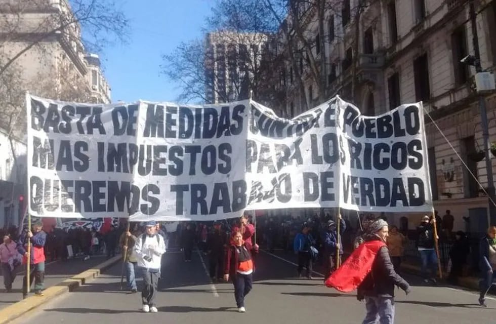Marchas a Plaza de Mayo de organizaciones sociales