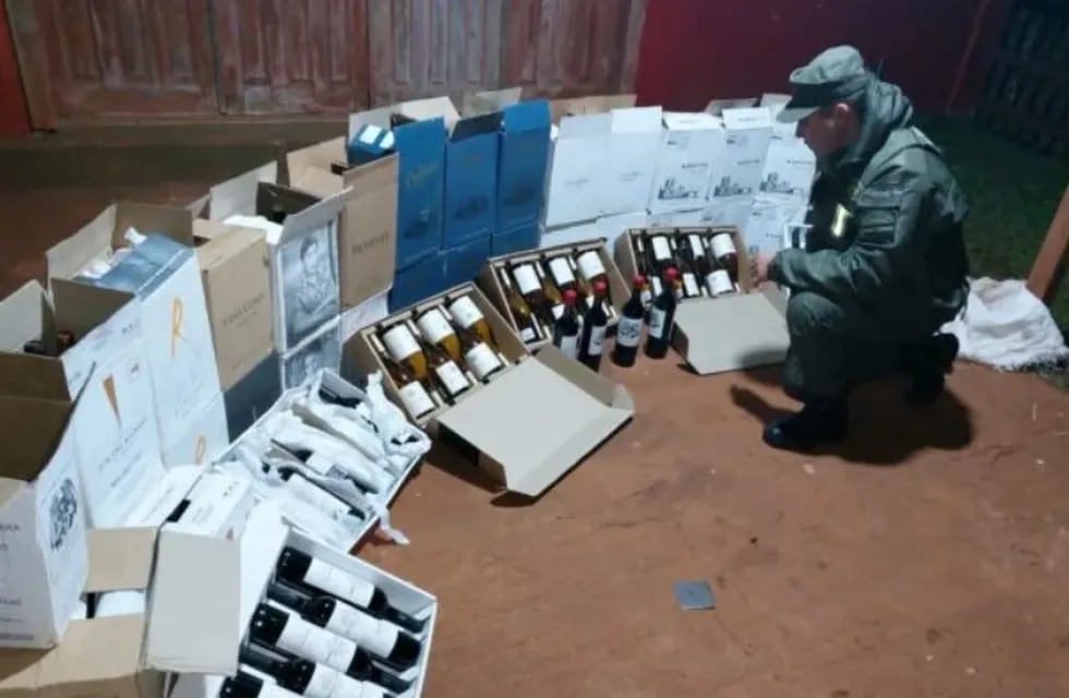 San Antonio: frustran contrabando de vinos en la frontera con Brasil.