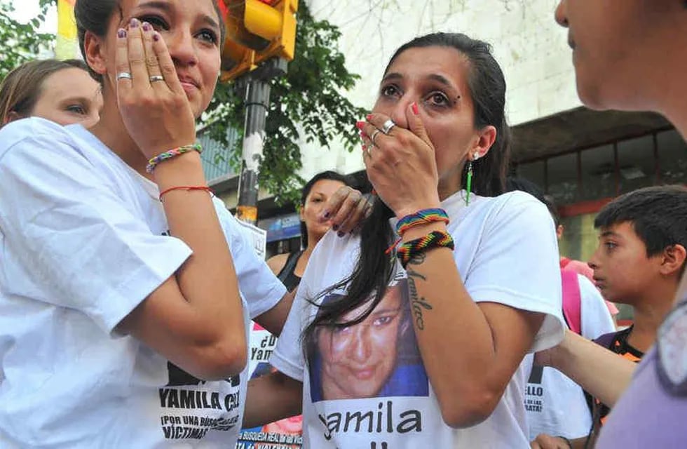 Dolor. Las hermanas de Yamila pidieron que se active la causa (La Voz / Sergio Cejas).
