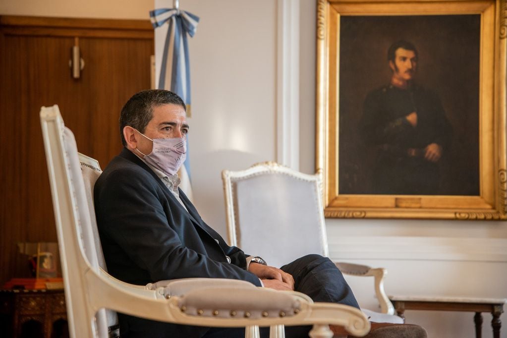 El intendente de Alvear, en la reunión con Suárez en Casa de Gobierno