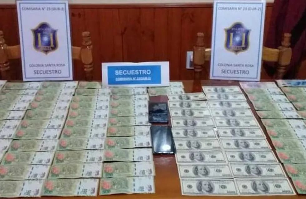 Detuvieron a tres personas por vender dólares falsos en Joaquín V. González