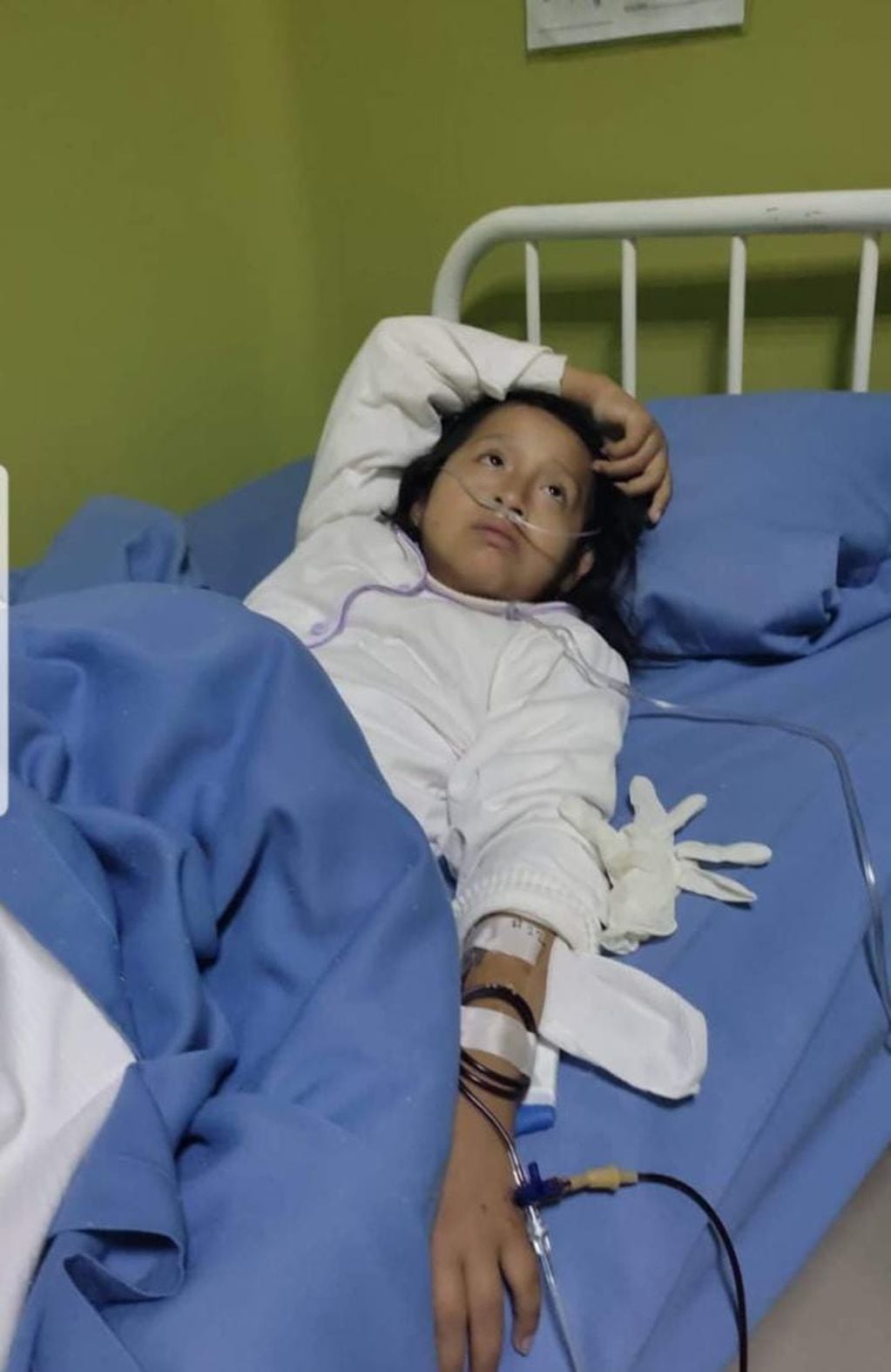 La niña fue diagnosticada con leucemia mientras estaba en Perú.