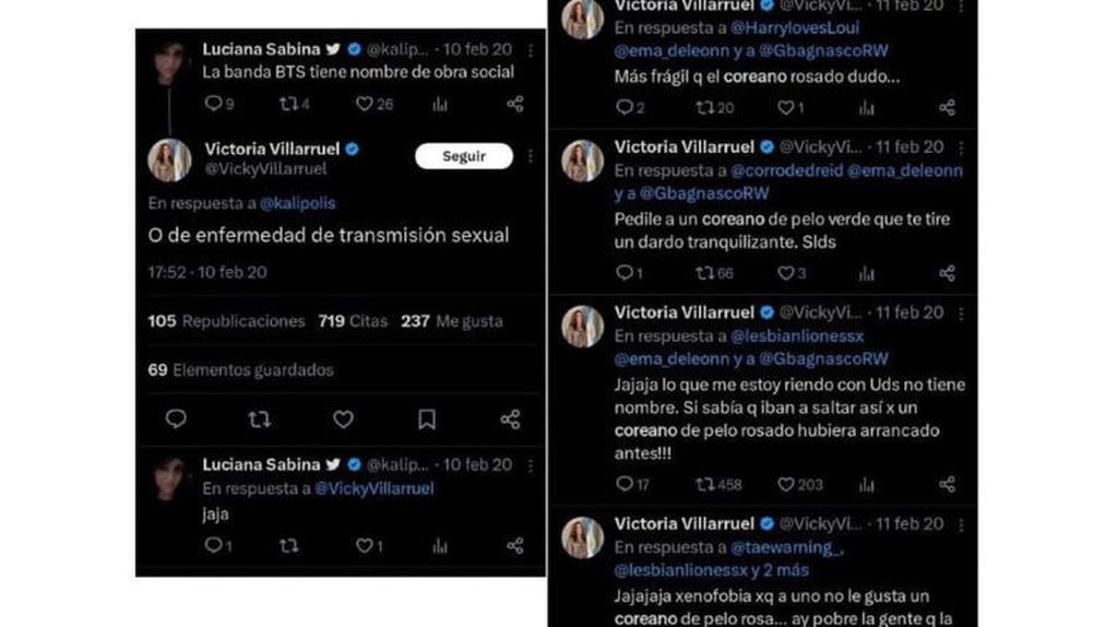 Los mensajes de Victoria Villarruel que se viralizaron.