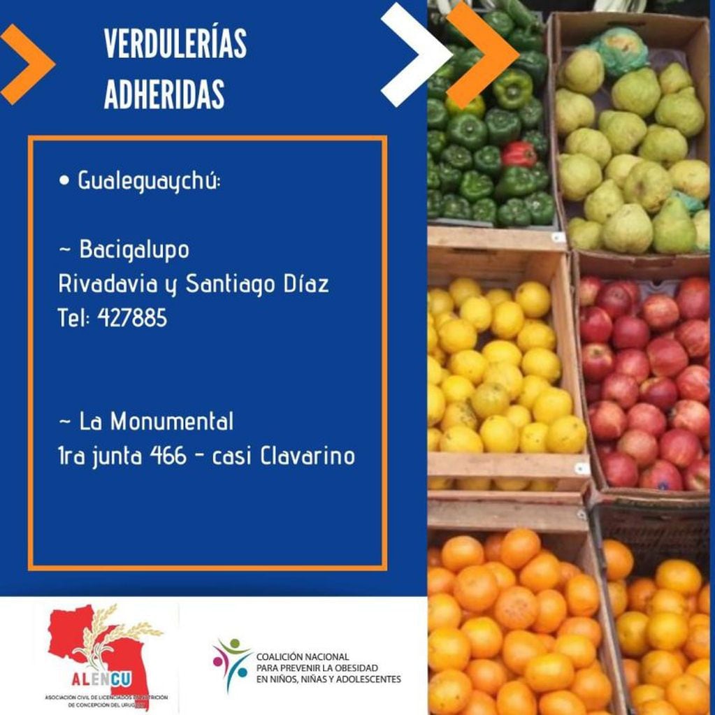 Campaña Nutrir en Red en Gualeguaychú
Crédito: ALENCU