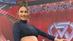 Pampita embarazada de ocho meses en Showmatch.