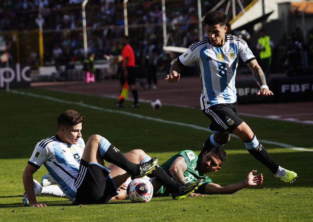 Argentina ganó en Bolivia. (Javier Mamani / Fotobaires)