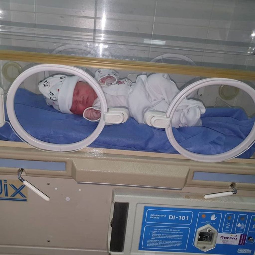 Jazmin Gigena primera bebe del 2020 en Arroyito
