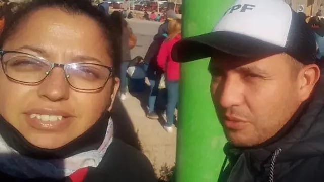 El fallecido Roberto Ariel Peralta (40) y su pareja Ana Oviedo (39), quien está grave. Ambos chocaron tras asistir a un acto de Alberto Fernández en San Juan.
