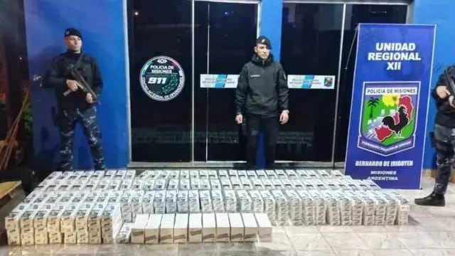 Incautan más de 100 mil paquetes de cigarrillos de contrabando en Bernardo de Irigoyen