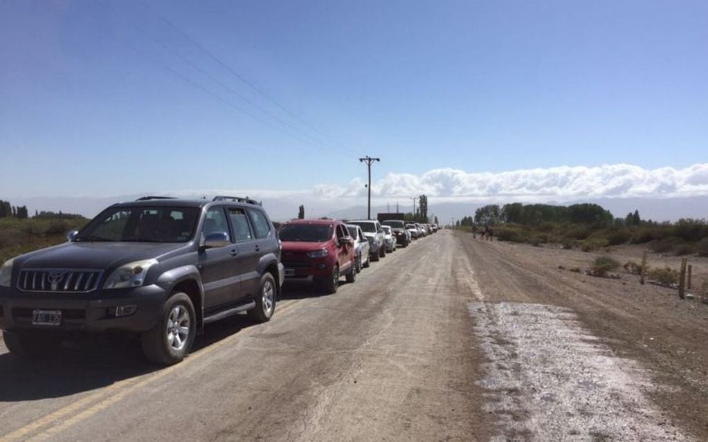 La imagen es de la aduana de Las Flores, kilómetros después se produjo el accidente.