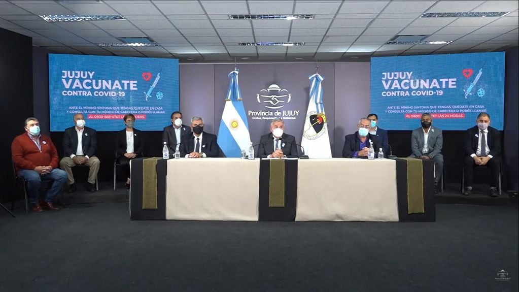 El 20 de mayo el gobernador Morales hizo el anuncio oficial referido a las gestiones del Gobierno de Jujuy para comprar vacunas a China.