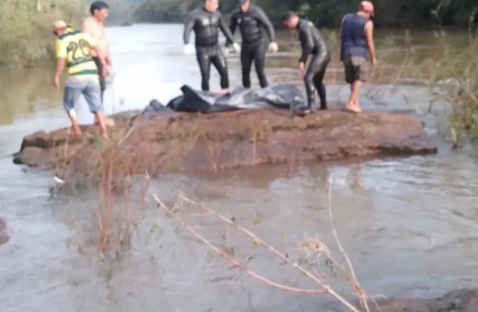 Eldorado: encuentran el cuerpo de un adolescente que desapareció en el arroyo Piray Miní.