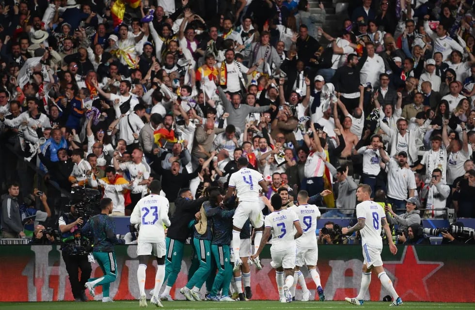 Los festejos del Real Madrid tras la conquista de la Champions League.