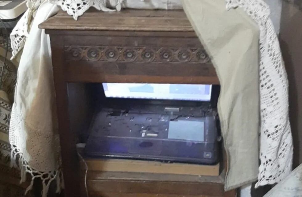 Quienes llevaron adelante el operativo encontraron una computadora oculta en un domicilio.