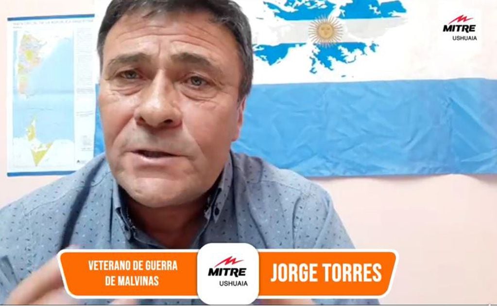 VGM Jorge Torres en Radio Mitre Ushuaia. Captura de Videollamada.