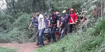 Una turista fue rescatada tras caer en el Salto “La Olla” en Aristóbulo del Valle