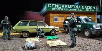 San Vicente: secuestran marihuana de un vehículo que embistió un puesto de control de Gendarmería
