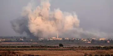 Siria lanzó cohetes a Israel.