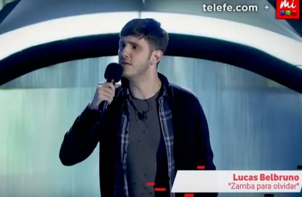 Lucas Belbruno, en La Voz Argentina