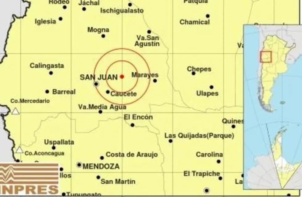 Temblor en San Juan se sintió en San Luis