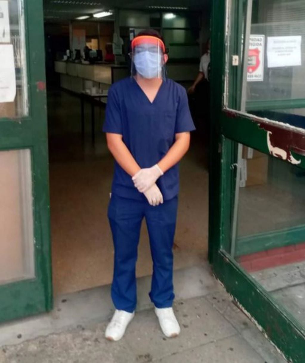 Fabián comenzó a trabajar como enfermero en 2019.