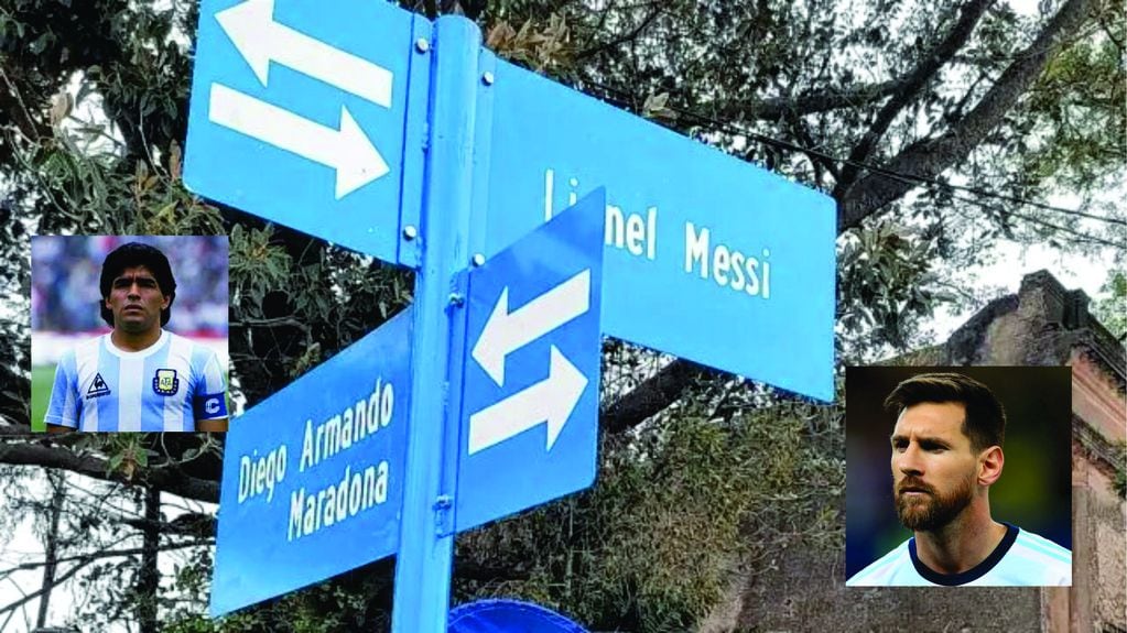 Maradona y Messi son los nombres de una esquina de un pueblo de Entre Ríos.
