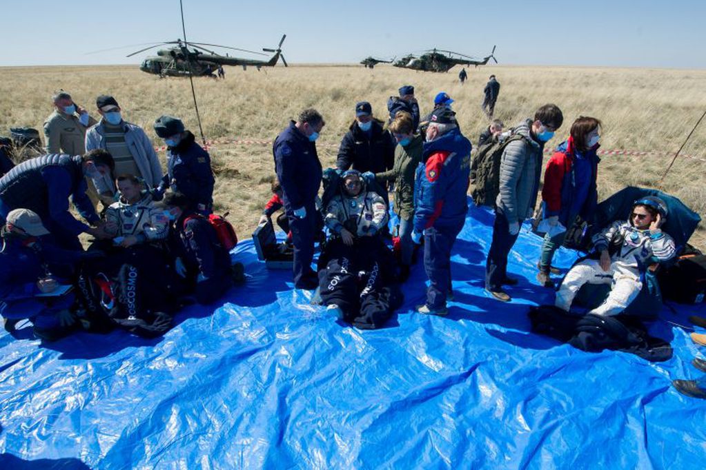 El aterrizaje en Kazajistán fue todo un éxito, según se informó tanto desde Rusia, como desde Estados Unidos, a través de la NASA.