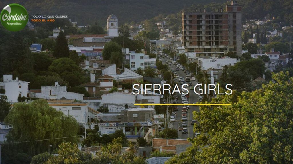 Sierras Girls, una de las tantas "traducciones" que ofrece la versión en inglés de la página oficial del Gobierno de Córdoba.