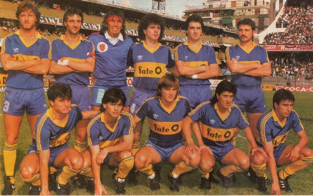 El plantel de Boca en la temporada 1987-88