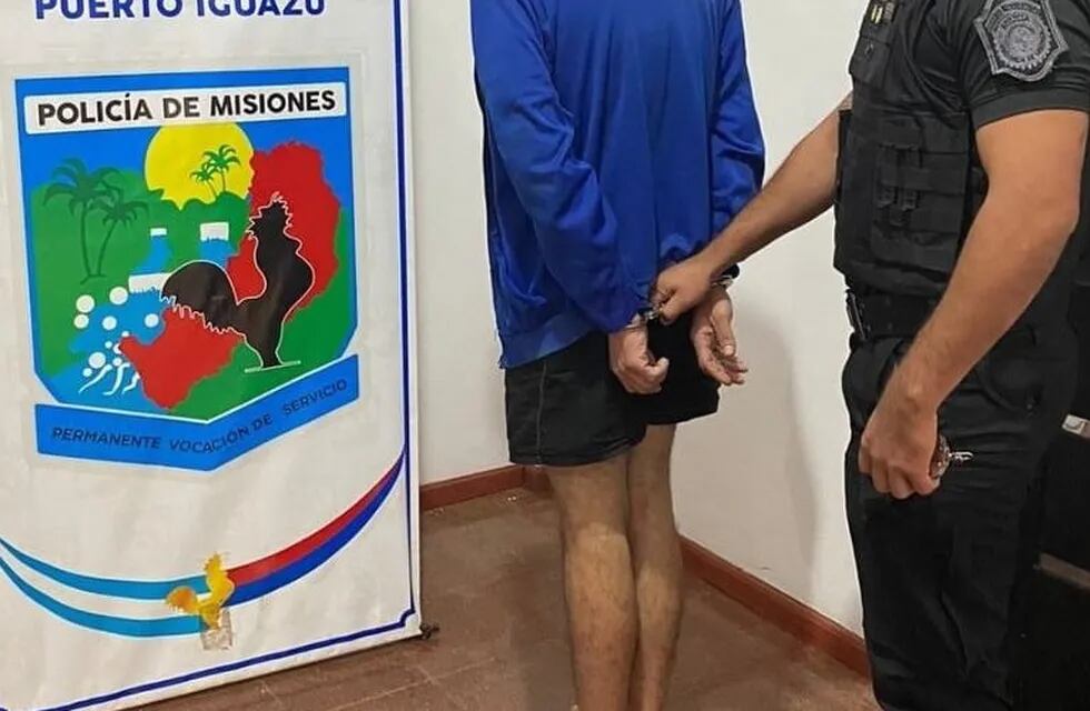 Un joven acusado de varios delitos fue detenido en Puerto Iguazú.