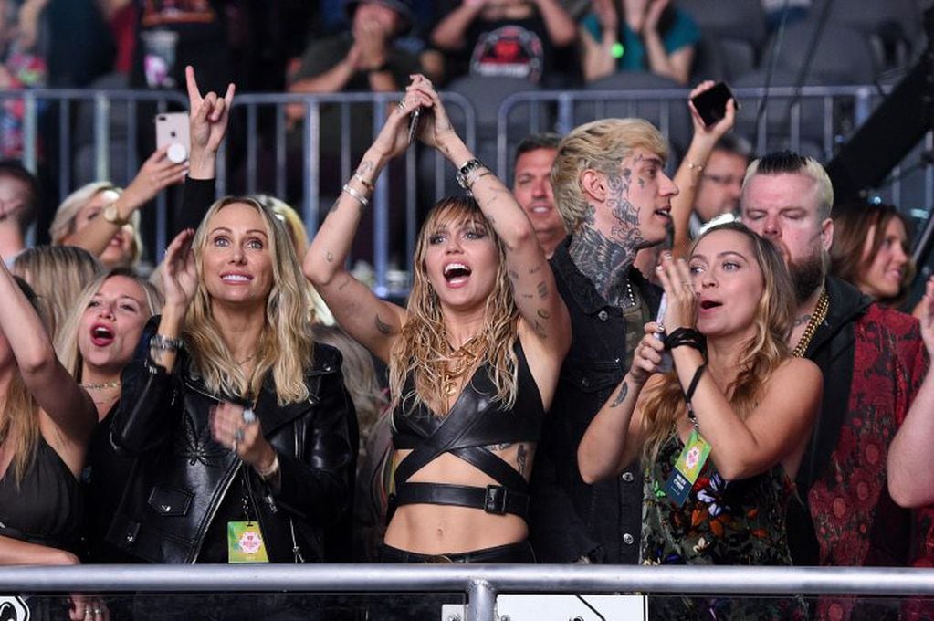 Miley Cyrus en el iHeart Music Festival, celebrado este 21 de setiembre en el T-Mobile Arena de Las Vegas, Estados Unidos