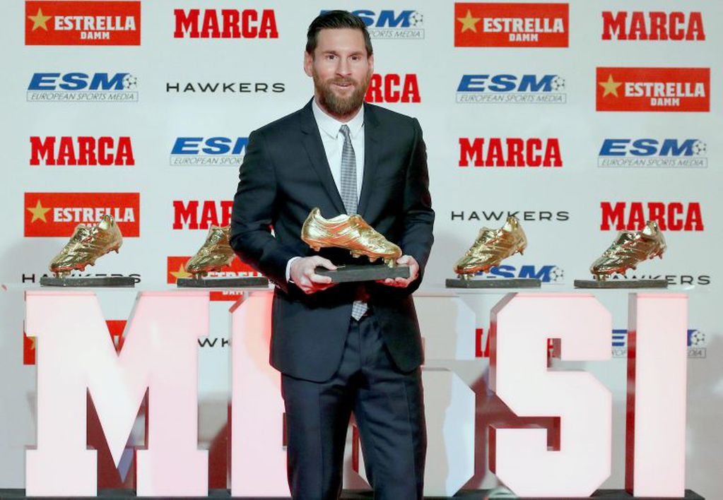 Messi se ha convertido en el futbolista más laureado en la historia del galardón. (EFE)