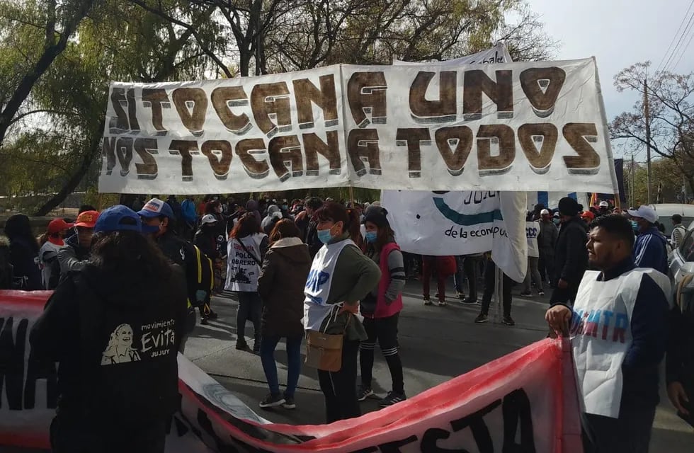 Organizaciones sociales de Jujuy marcharon contra el "hostigamiento del aparato judicial".