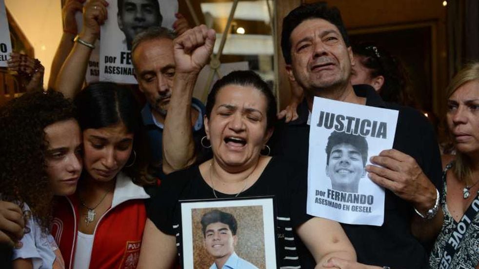 "Fernando me da fuerzas para pedir justicia", dijo la madre del joven asesinado en Gesell. Foto: Archivo.