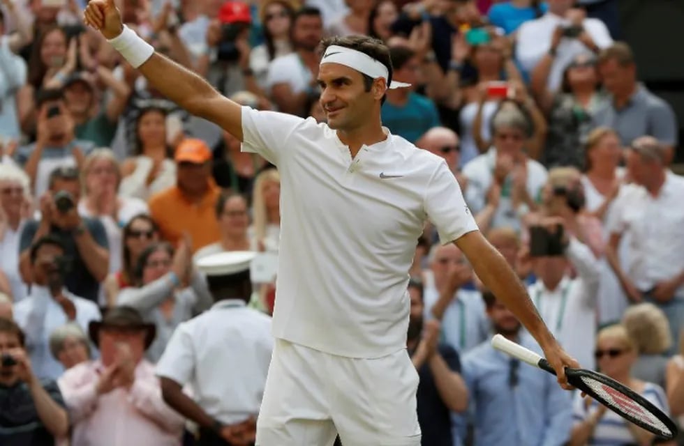 Roger Federer busca un nuevo título en Wimbledon.