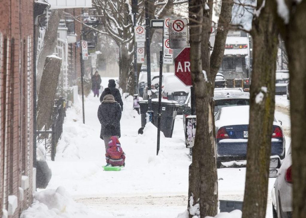 Así está Montreal, en Cánada. Crédito: MARTIN OUELLET-DIOTTE / AFP.