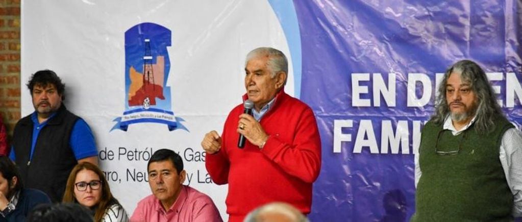 Guillermo Pereyra durante la asamblea de este martes (web).