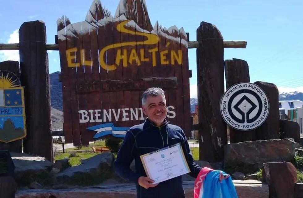 El Chalten - Osvaldo Lezcano, ex combatiente en malvinas<<primer ciudadano >>