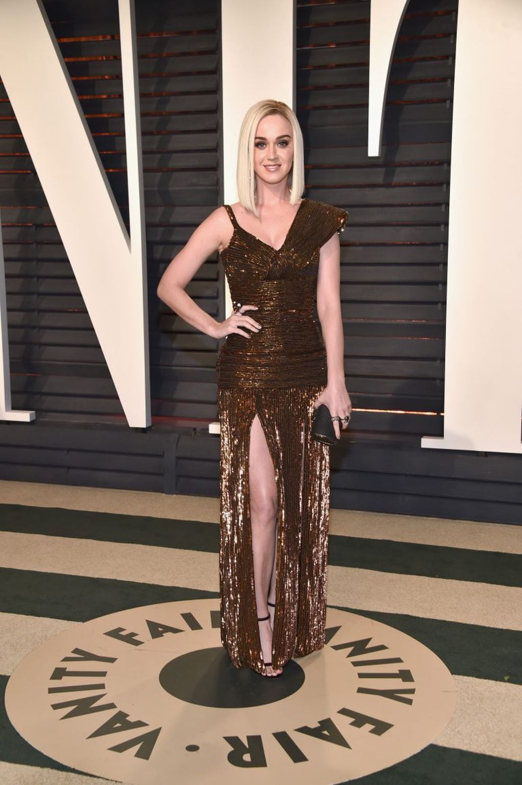 BEVERLY HILLS, CA - FEBRUARY 26: Singer Katy Perry attends the 2017 Vanity Fair Oscar Party hosted by Graydon Carter at Wallis Annenberg Center for the Performing Arts on February 26, 2017 in Beverly Hills, California.   Pascal Le Segretain/Getty Images/A