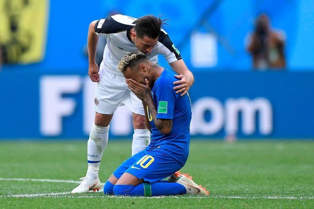 El llanto de Neymar luego del partido con Costa Rica
