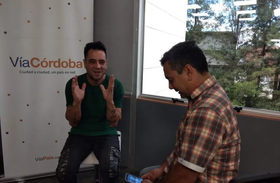 Lisandro Márquez, en diálogo con Vía Córdoba en un Facebook Live.