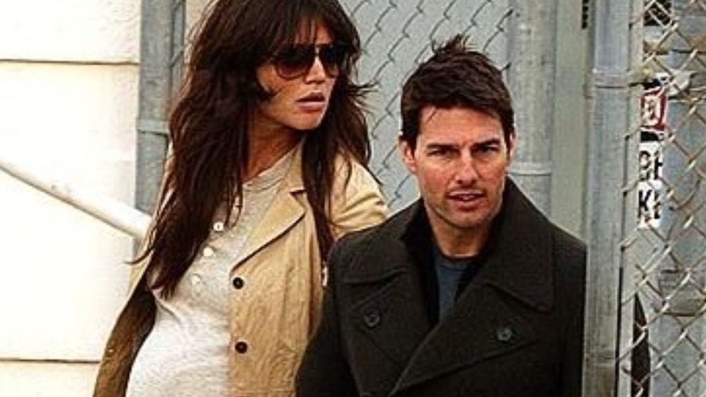 Tom Cruise con Katie Holmes mientras esperaban por el nacimiento de su hija.