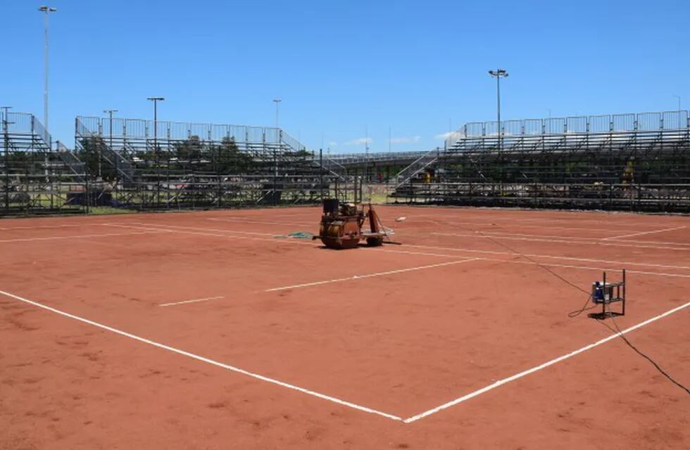 Así está la cancha principal para el Córdoba Open 2019.