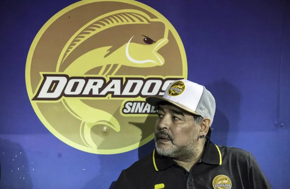 Diego Maradona lamentó el asesinato de un futbolista de Dorados. (AFP)