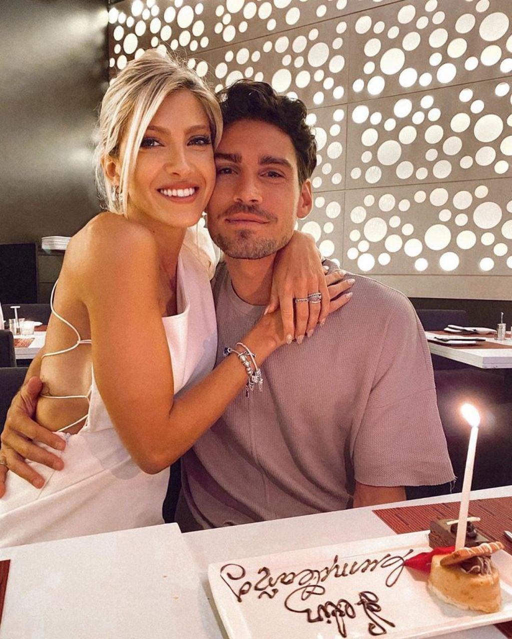 Candela Ruggeri en el cumpleaños de su novio, Nicolás Maccari (Foto: Instagram/ @caleruggeri)