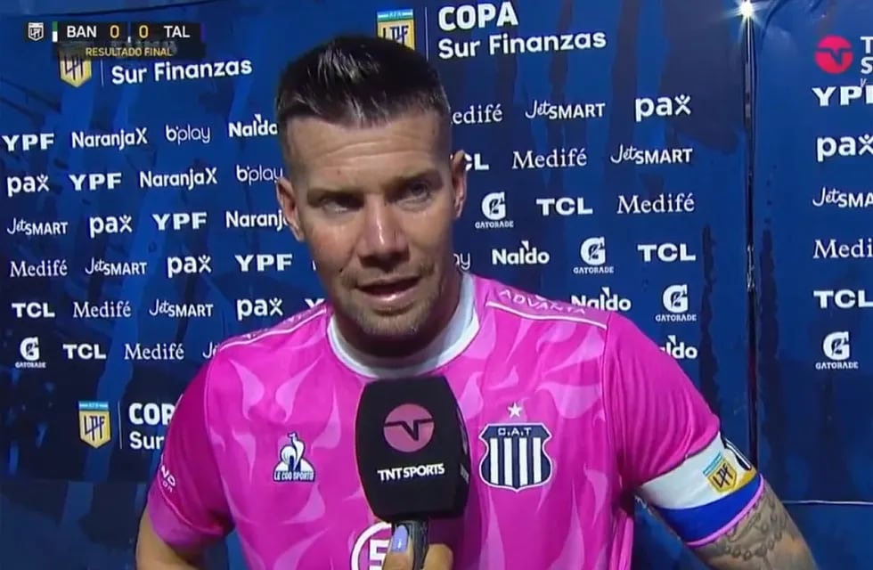 Guido Herrera, arquero y capitán de Talleres, habló luego del empate de la "T" ante Banfield, por la jornada 11 de la Copa de la Liga Profesional. (Captura de pantalla)