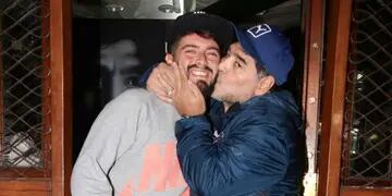 Diego Maradona Jr y Diego Maradona
